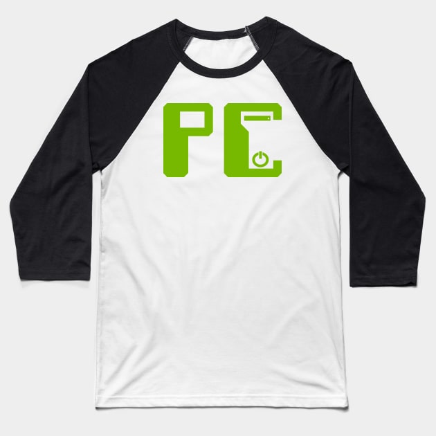 PC NVIDIA color Baseball T-Shirt by STRANGER